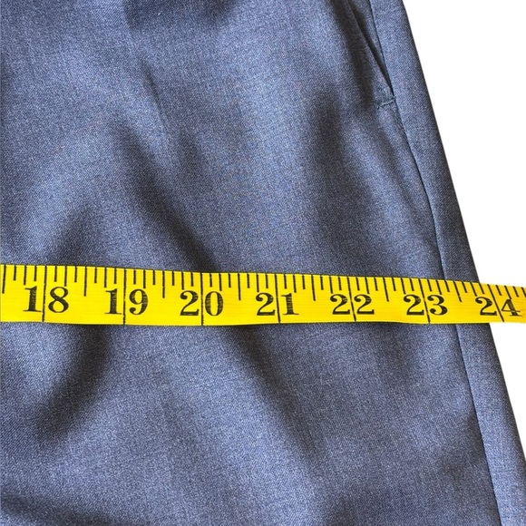 Lauren Ralph Lauren Pants Mens 36W X 30L Charcoal Blue Herringbone Straight Leg - Picture 7 of 10